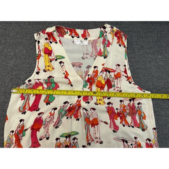 Natori Geisha Mandarin Print Sleeveless Dress in Size Large - Picture 4 of 7